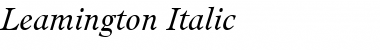 Download Leamington Italic Font Title Preview