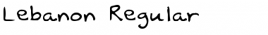 Download Lebanon Regular Font Title Preview