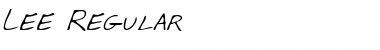 Download Lee Regular Font Title Preview