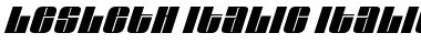 Download Leslet Italic Font Title Preview