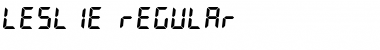 Download LESLIE Regular Font Title Preview
