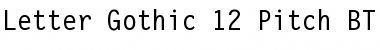 Download LettrGoth12 BT Roman Font Title Preview