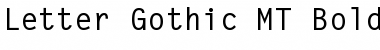 Download Letter Gothic MT Bold Font Title Preview