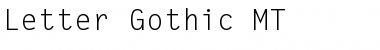 Download Letter Gothic MT Regular Font Title Preview