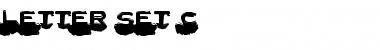 Download Letter Set C Regular Font Title Preview