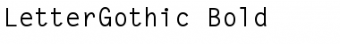 Download LetterGothic Bold Font Title Preview