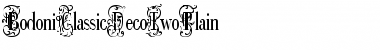 Download BodoniClassicDecoTwoPlain Regular Font Title Preview
