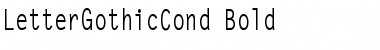 Download LetterGothicCond Bold Font Title Preview
