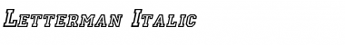 Download Letterman Italic Font Title Preview