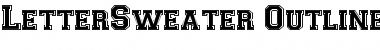 Download LetterSweater Outline SSi Normal Font Title Preview