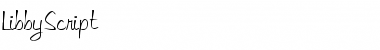 Download LibbyScript Regular Font Title Preview