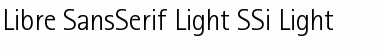 Download Libre SansSerif Light SSi Light Font Title Preview