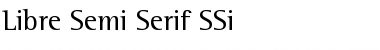 Download Libre Semi Serif SSi Regular Font Title Preview