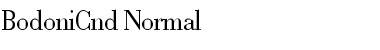 Download BodoniCnd-Normal Regular Font Title Preview