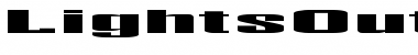 Download LightsOut Ex Regular Font Title Preview