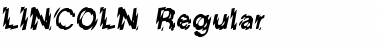 Download LINCOLN Regular Font Title Preview