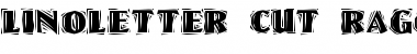 Download LinoLetter Cut Ragged Regular Font Title Preview