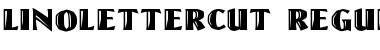 Download LinoLetterCut Regular Font Title Preview