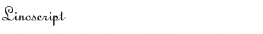 Download Linoscript Regular Font Title Preview