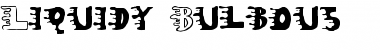 Download Liquidy Bulbous Regular Font Title Preview