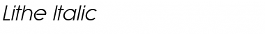 Download Lithe Italic Font Title Preview