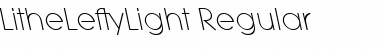 Download LitheLeftyLight Regular Font Title Preview