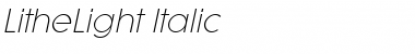 Download LitheLight Italic Font Title Preview