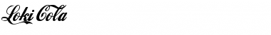 Download Loki Cola Regular Font Title Preview