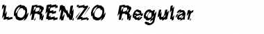 Download LORENZO Regular Font Title Preview