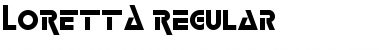 Download LORETTA Regular Font Title Preview