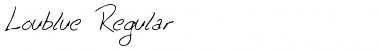 Download Loublue Regular Font Title Preview