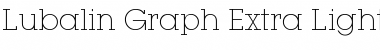 Download LubalGraph XLt BT Extra Light Font Title Preview
