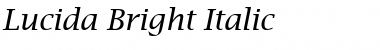 Download Lucida Bright Italic Font Title Preview