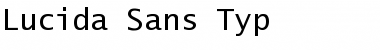 Download Lucida Sans Typ Regular Font Title Preview