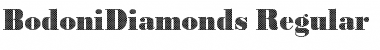 Download BodoniDiamonds Regular Font Title Preview