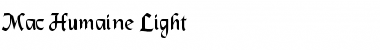 Download Mac Humaine Light Font