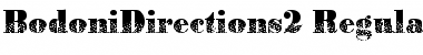 Download BodoniDirections2 Regular Font Title Preview