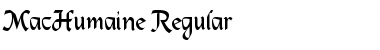 Download MacHumaine Regular Font