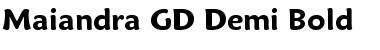 Download Maiandra GD Demi Bold Font