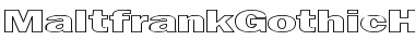 Download MaltfrankGothicHeavy HE Regular Font Title Preview