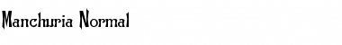 Download Manchuria Normal Font Title Preview