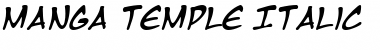 Download Manga Temple Italic Font Title Preview