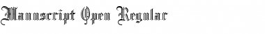 Download Manuscript Open Regular Font Title Preview