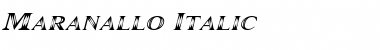 Download Maranallo Italic Regular Font Title Preview