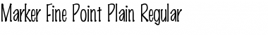 Download MarkerFinePoint-Plain Regular Font