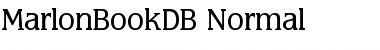Download MarlonBookDB Normal Font