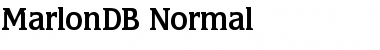 Download MarlonDB Normal Font