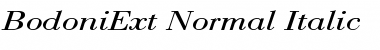 Download BodoniExt-Normal-Italic Regular Font Title Preview