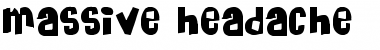 Download Massive Headache Regular Font