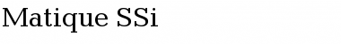Download Matique SSi Regular Font Title Preview